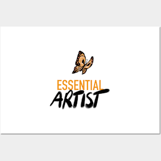 Essential ARTIST (yellow butterfly) Posters and Art